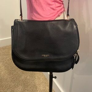 Rare Henri Bendel crossbody black leather bag